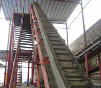 Application of corrugated Sidewall belt conveyor in metallurgical industry