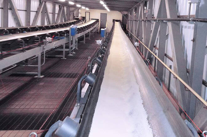 belt conveyor for chemical industry