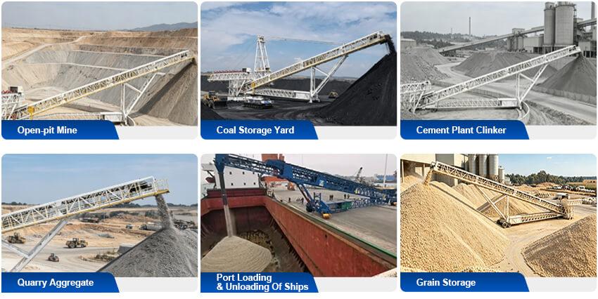 applications for stacker conveyor