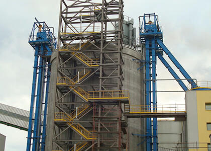 bucket elevator coal ash powder