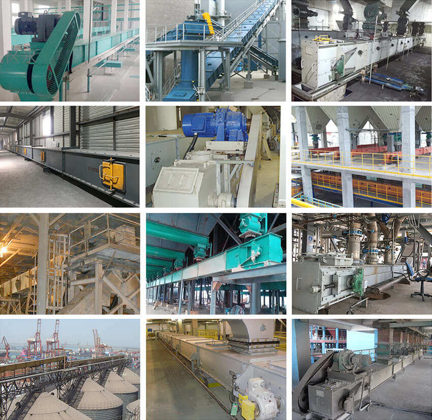 scraper conveyor on site