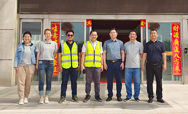 Indonesian client visited our company