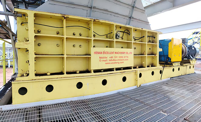 mineral sizer on site