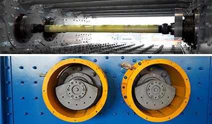 Vibrating Mechanism of inclined screen