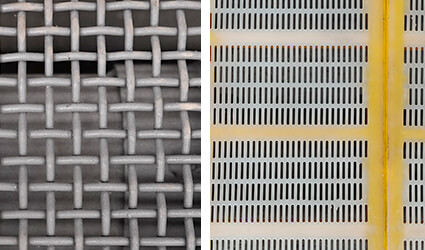 inclined screen for screen plant