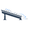 Continuous Material Flow of inclined screen
