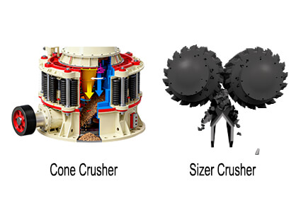 cone crusher and sizer crusher working principle