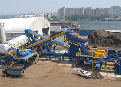 trommel screen for construction waste