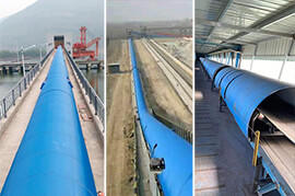 belt conveyor cover for coal plant