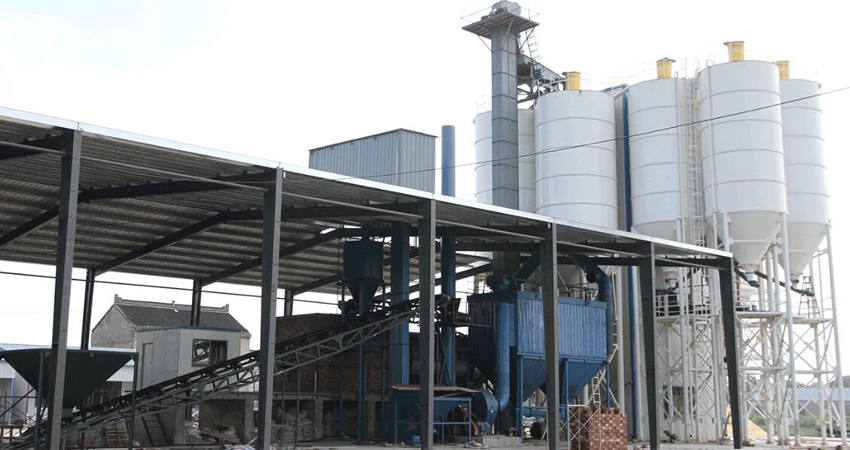 dry mix mortar production line