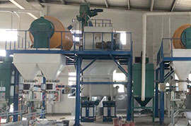 Dry mix mortar production line