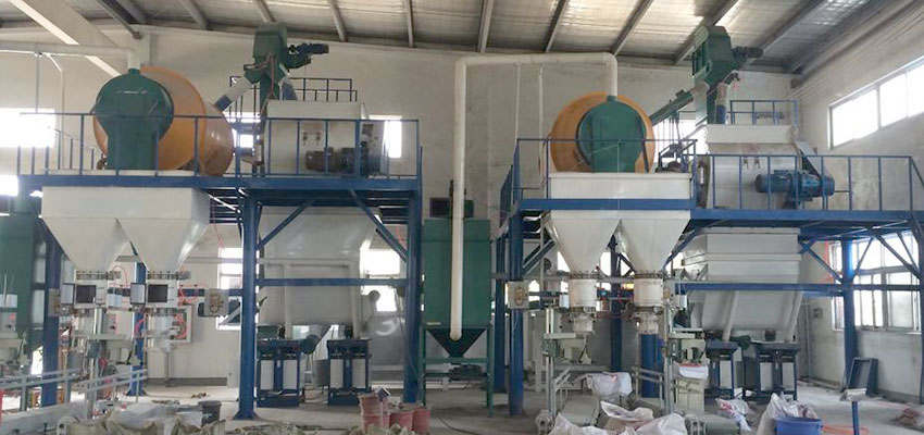 dry mix mortar production line