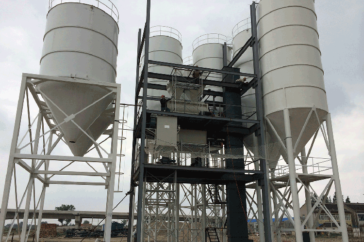 dry mix mortar production line