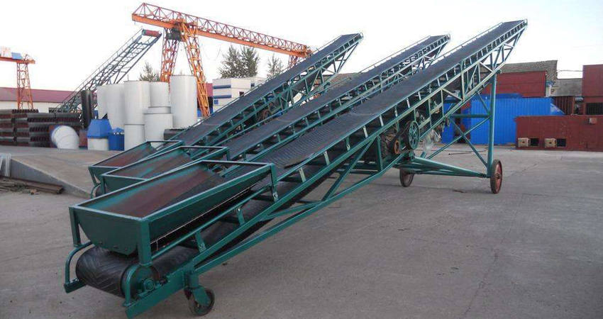 portable belt conveyors for bulk material