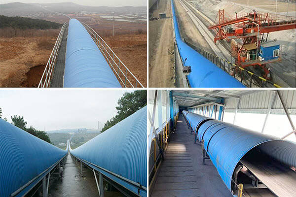 belt conveyor cover for mining