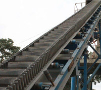 Research on parametric design of steep inclined belt conveyor