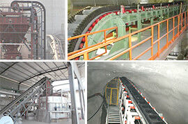 sidewall belt  conveyor for metallurgical industry