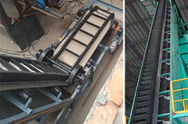 inclined belt conveyor