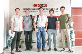 Malaysia clients visited EXCT for Palm Fibre treatment system