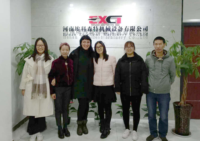Russian Customers visited EXCT for Silica Sand Belt Conveyor System Inspect