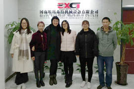 Russian Customers visited EXCT for Silica Sand Belt Conveyor System Inspect 