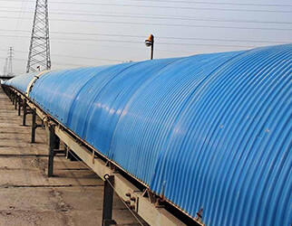 conveyor cover for limestone mining