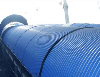 conveyor cover for coal