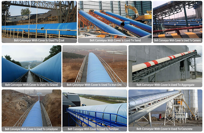 conveyor cover on site