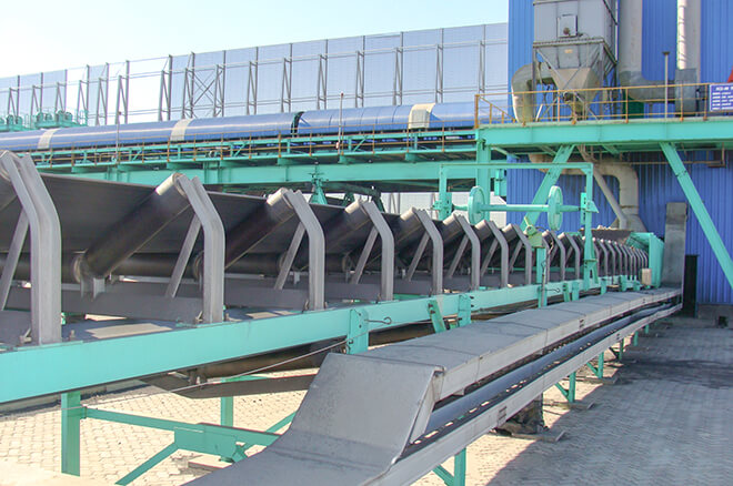 Belt Conveyor trough Rollers