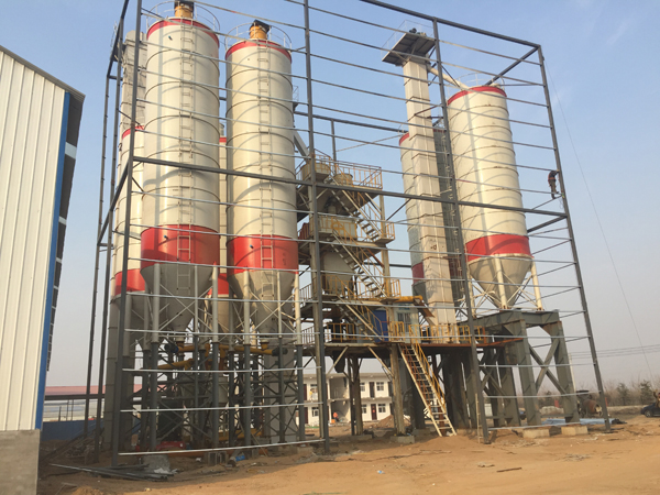 Dry mix mortar production line